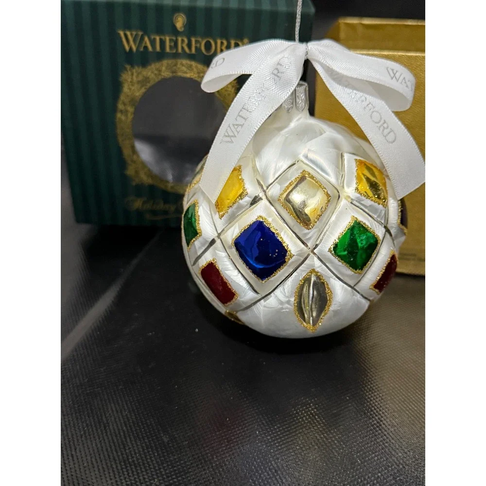 Waterford Heirloom Lismore Ice Radiance Ball‎ Christmas Ornament Handmade 106941